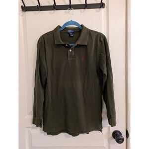 Polo by Ralph Lauren Green Long Sleeve Polo Shirt Boy's XL[20]